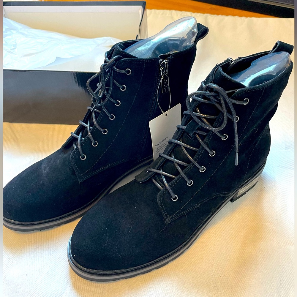 NWT/B Waterproof Suede Ankle Boot